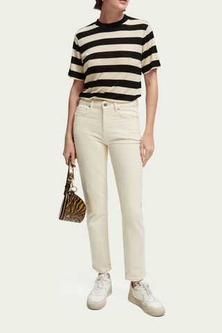 Biologisch Katoenen Jeans Slim Fit - Beige