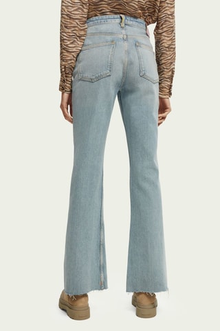 Jeans Hoge Taille Flare Cut - Hemelsblauw