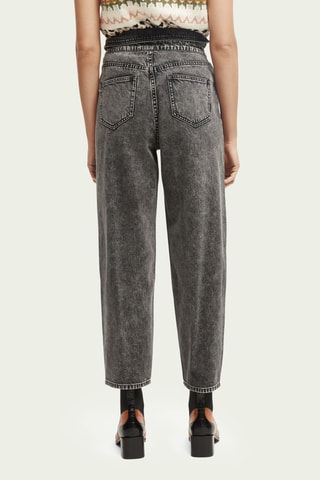 Jeans Balloon Hoge Taille - Donkergrijs