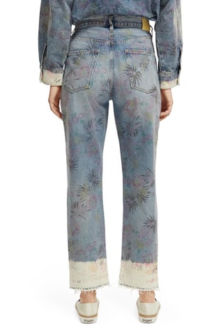 Biologisch Katoenen Boyfriend Jeans Hoge Taille - Donkergrijs