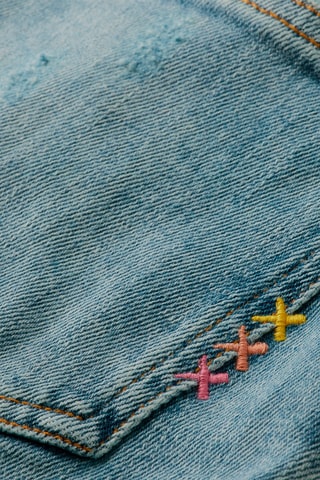 Jeans Flare Cut Lichtblauw