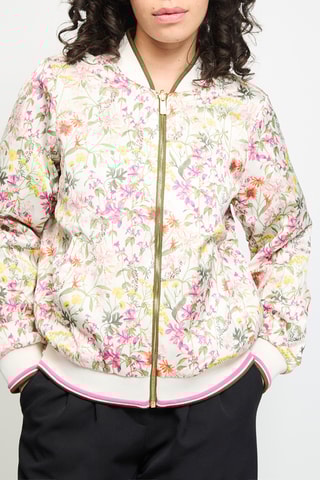 Baseball Jasje - Ecru en Fuchsia