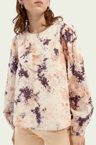 Top Dip and Dye - Ecru en Paars