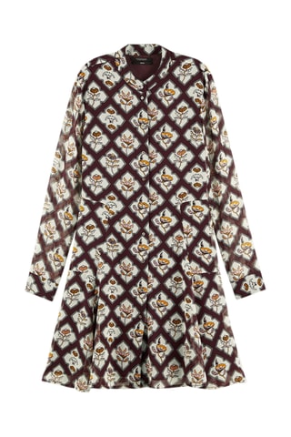 Blouse-jurk - Bordeauxrood