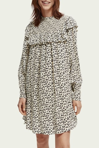 Trapezium Jurk - Wit en Zwart