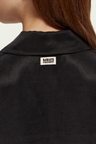 Linnen Blouse - Zwart