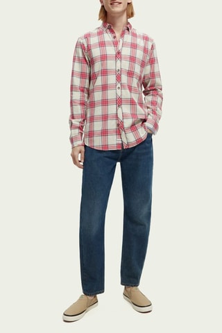 Blouse - Wit en Rood