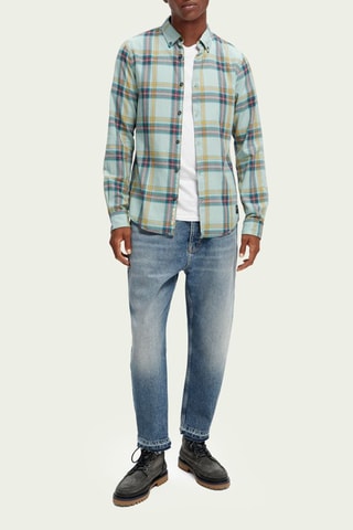 Biologisch Katoenen Blouse - Zeegroen