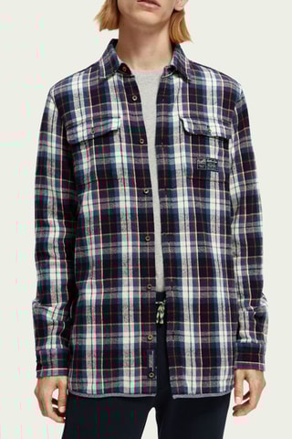 Overhemd Regular Fit - Blauw en Wit