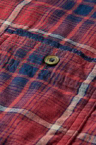 Overhemd Regular Fit - Bordeauxrood