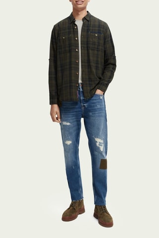 Overhemd Regular Fit - Donkergroen