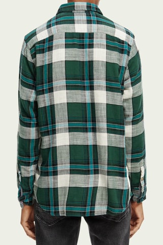 Blouse - Smaragdgroen en Wit