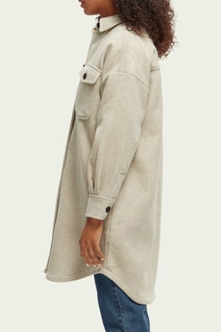 Wollen Oversized Tuniek - Beige