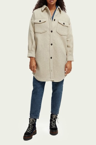 Wollen Oversized Tuniek - Beige