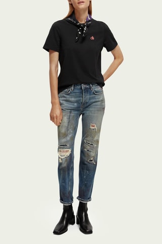 Biologisch Katoenen T-shirt Regular - Zwart