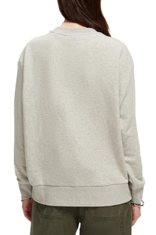 Biologisch Katoenen Sweater - Gemêleerd Lichtgrijs