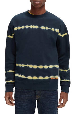Sweater met Tie and Dye Effect - Zwart
