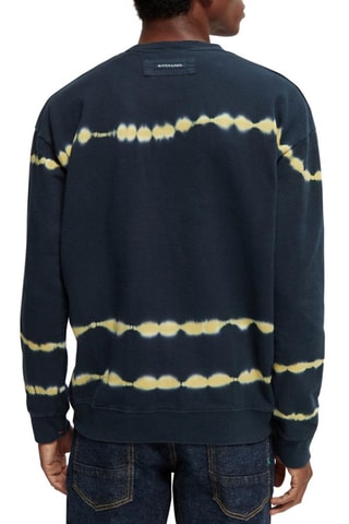 Sweater met Tie and Dye Effect - Zwart