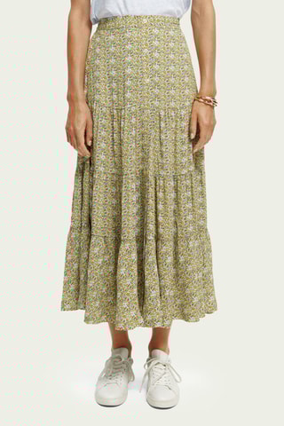 Lange Rok - Mosterdgeel en Turquoise