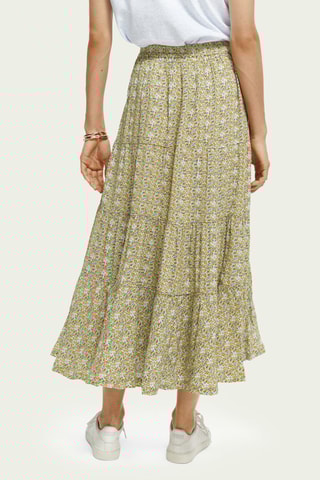 Lange Rok - Mosterdgeel en Turquoise