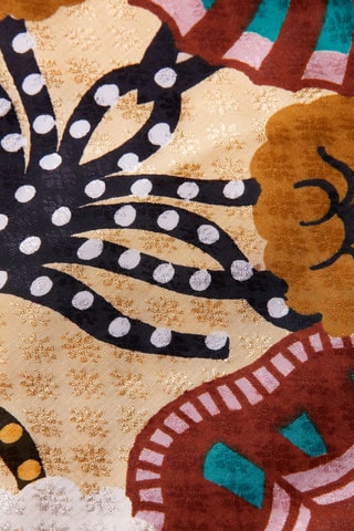 Asymmetrische Rok - Beige en Zwart