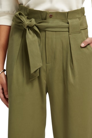 Pantalon taille haute - Kaki