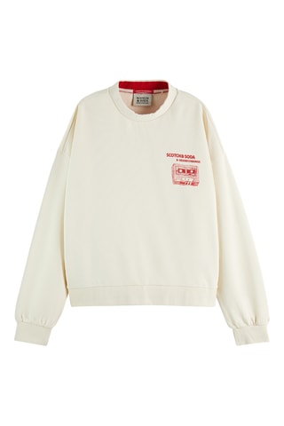 Sweat en coton biologique - Écru