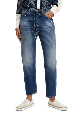 Biologisch Katoenen Jeans Boyfriend- Marineblauw