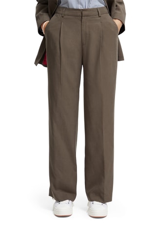 Broek wide legs - Taupe