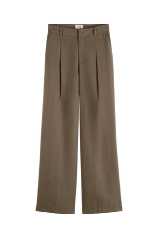 Broek wide legs - Taupe