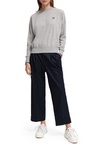 Merinoswollen Trui Gemêleerd Lichtgrijs