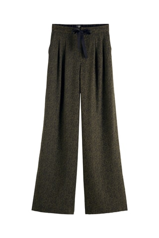 Broek wide legs - Donkergroen
