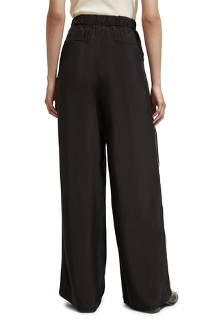 Broek wide legs - Zwart