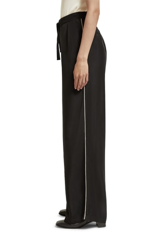 Broek wide legs - Zwart