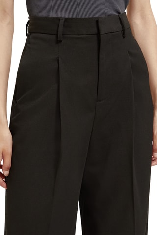 Broek wide legs - Zwart