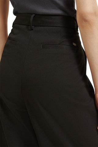 Broek wide legs - Zwart