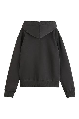 Biologisch Katoenen Sweater Relaxed - Zwart