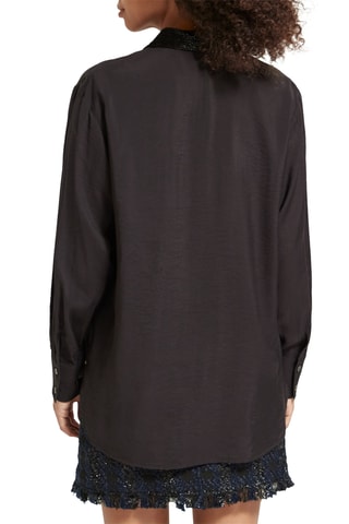 Blouse relaxed - Zwart