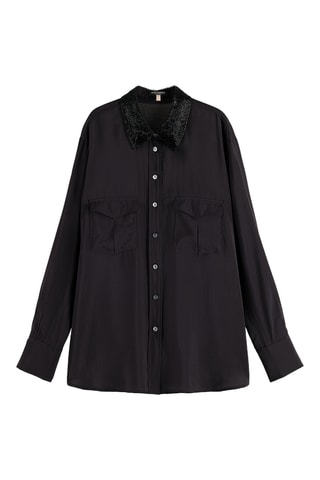 Blouse relaxed - Zwart