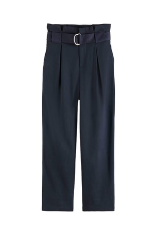 Broek Hoge Taille - Marineblauw