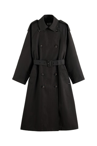 Oversized trenchcoat- Zwart