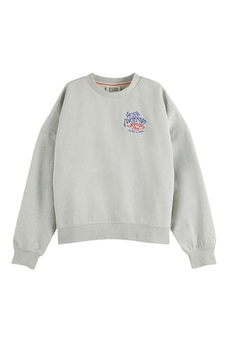 Biologisch Katoenen Sweater Relaxed - Gemêleerd Grijs