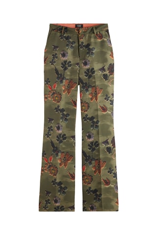 Broek flare cut model- Groen