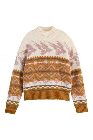 Wollen en Mohair Trui- Mosterdgeel