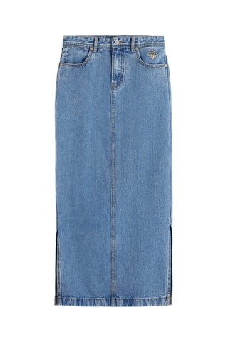 Lange Spijkerrok - Blauw