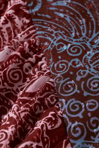 Top - Bordeauxrood en Blauw