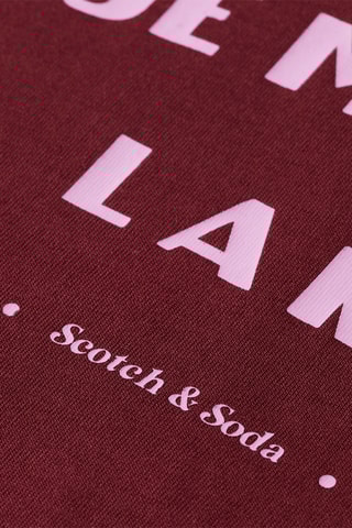 T-shirt regular - Bordeauxrood