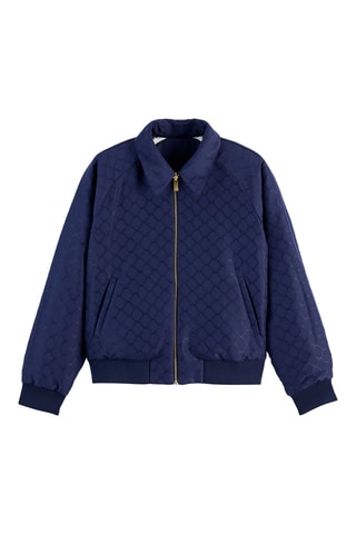 Dubbelzijdig baseball jasje- Marineblauw