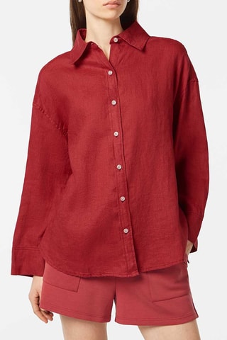 Linnen Blouse - Rood