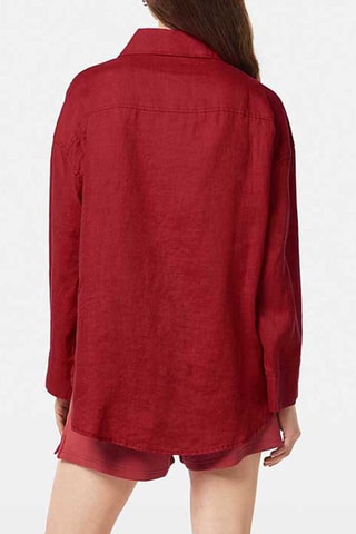 Linnen Blouse - Rood
